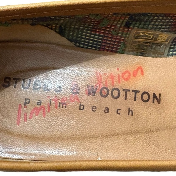 Stubbs & Wootton Limited Edition Loafers with Geometric Pattern Size 7.5 - Picture 6 of 8